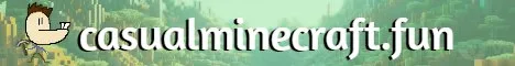 Casualminecraft Minecraft Java server banner