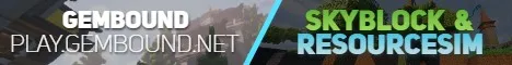 Gembound Minecraft Java server banner