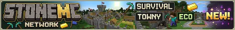 StoneMC Network Minecraft Java server banner