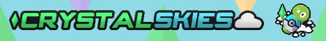 Crystalskies Minecraft Java server banner