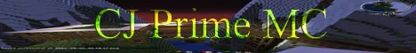 CJ Prime MC Minecraft Java server banner