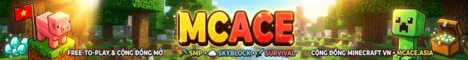 MCACE Minecraft Java server banner