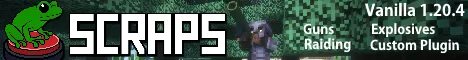 Scraps Minecraft Java server banner