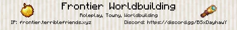 Frontier Worldbuilding Minecraft Java server banner