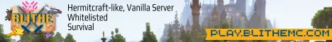 BLITHE Minecraft Java server banner