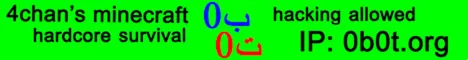 0b0t Minecraft Java server banner