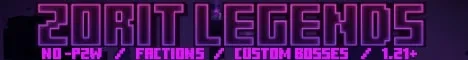 ZoritLegends Minecraft Java server banner
