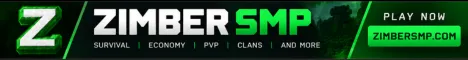 Zimber SMP Minecraft Java server banner