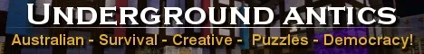 Underground Antics Minecraft Java server banner