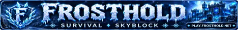 Frosthold Minecraft Java server banner