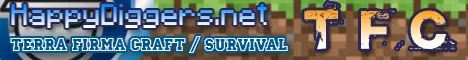 HappyDiggers MC Minecraft Java server banner
